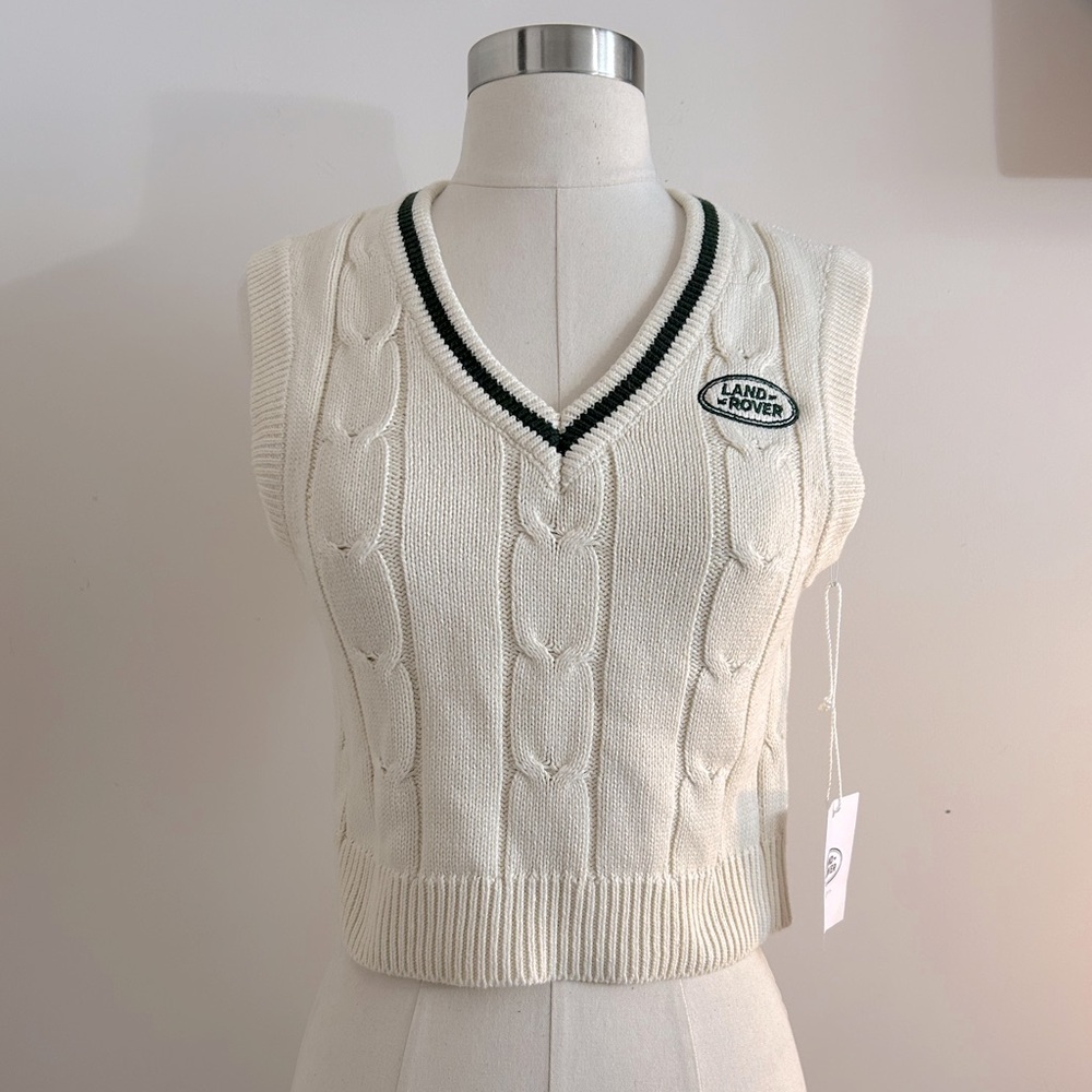 Land Rover - Crop knitted top